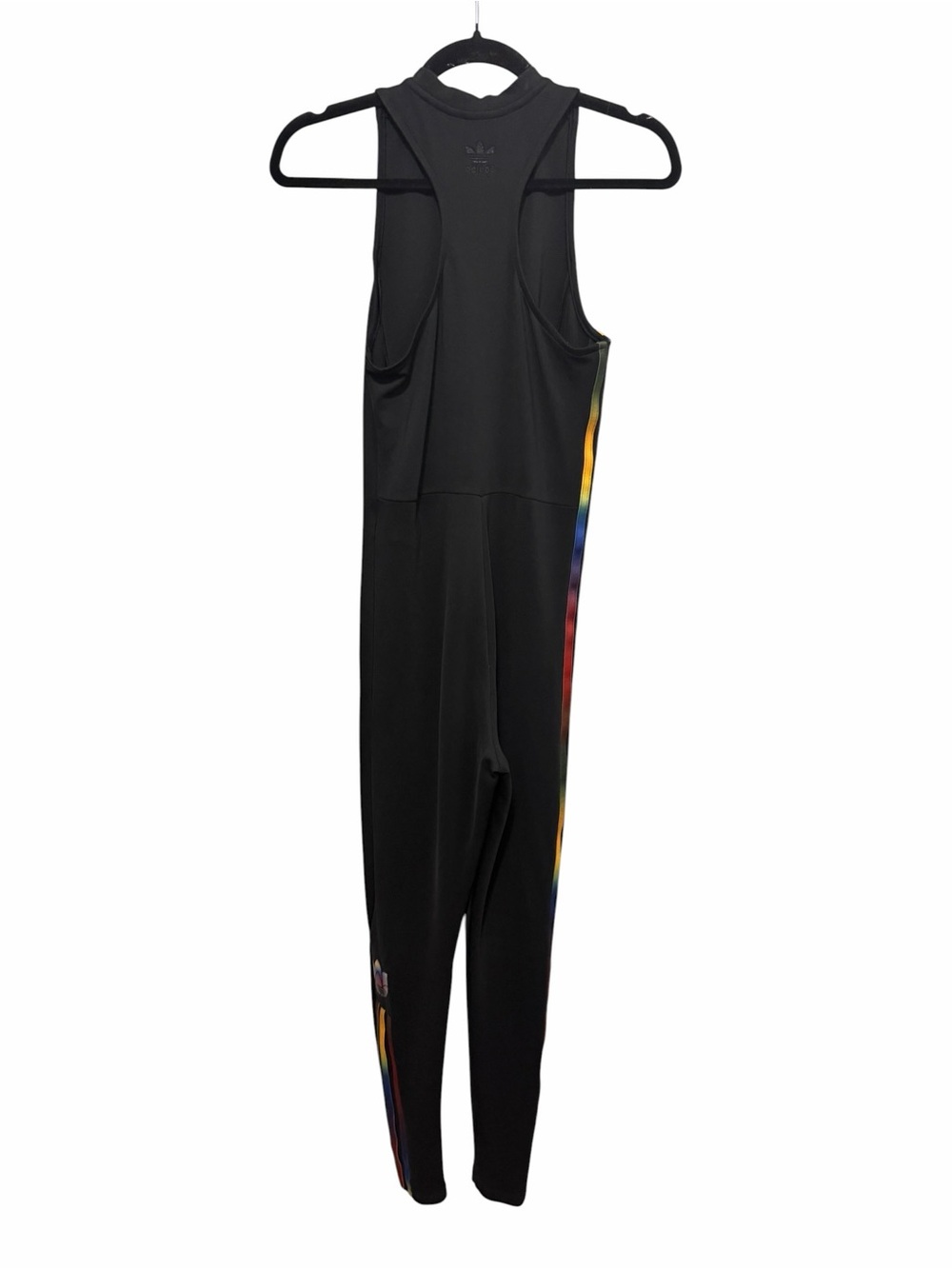 Adidas Sleeveless Jumpsuit with Rainbow Side Stripes - Picture 3 of 12